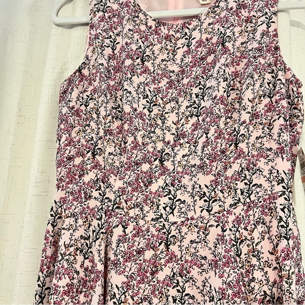 NWT Maison Jules Pink Floral Fit and Flare Dress - Picture 10 of 14